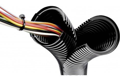 LAPP 61806670 SILVYN® SPLIT 45 Beschermslang (ribbelslang) Zwart 43.10 mm